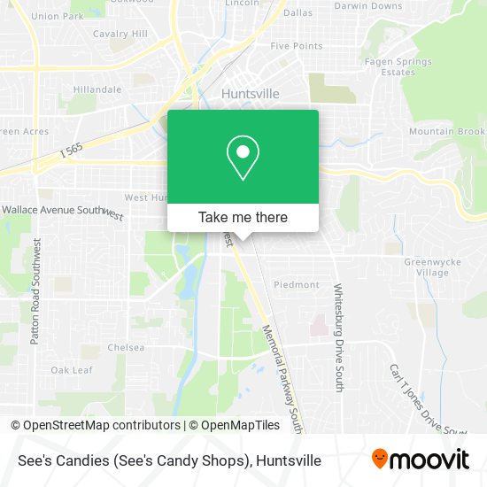Mapa de See's Candies (See's Candy Shops)