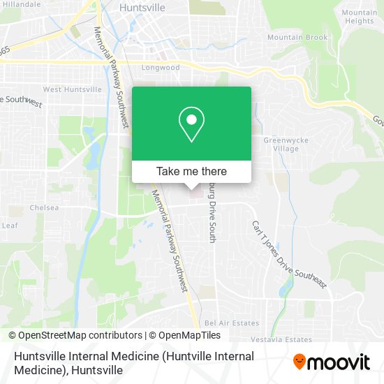 Mapa de Huntsville Internal Medicine (Huntville Internal Medicine)