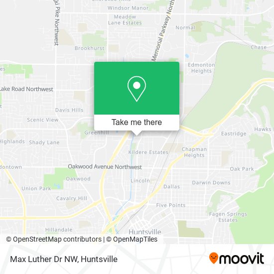 Max Luther Dr NW map