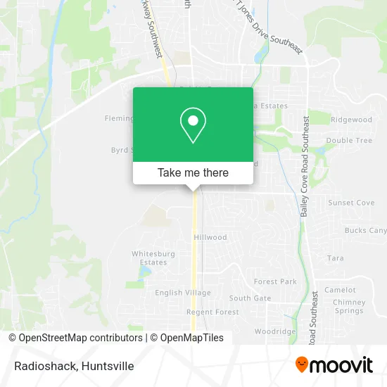 Radioshack map