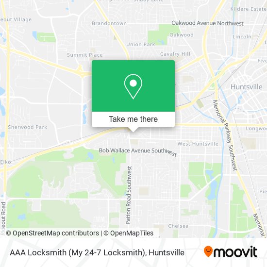 Mapa de AAA Locksmith (My 24-7 Locksmith)