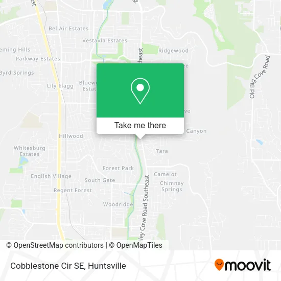 Cobblestone Cir SE map