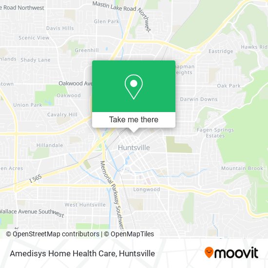 Amedisys Home Health Care map