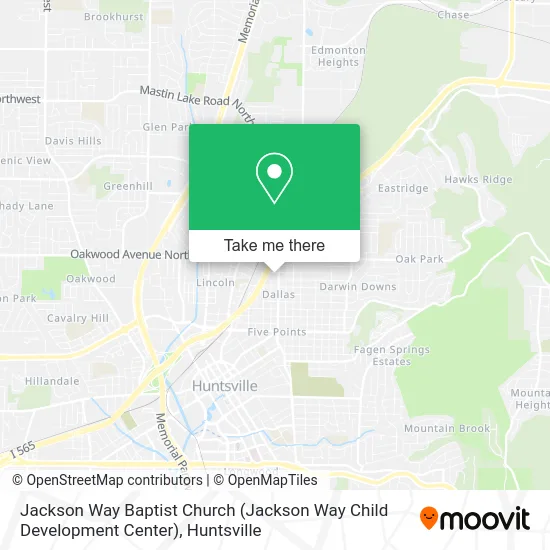 Jackson Way Baptist Church (Jackson Way Child Development Center) map