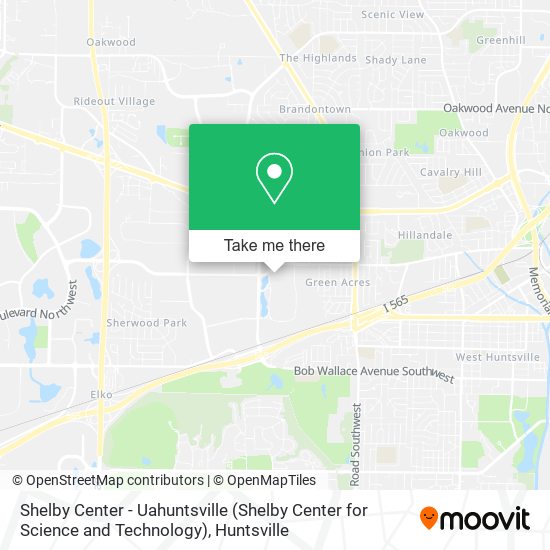 Shelby Center - Uahuntsville (Shelby Center for Science and Technology) map
