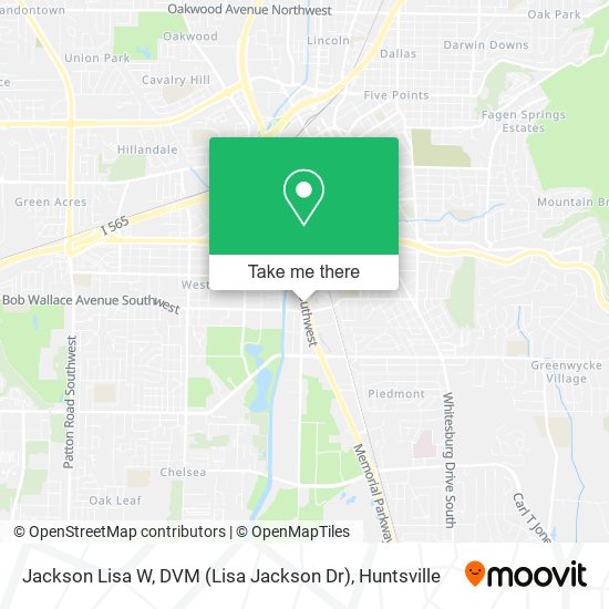 Jackson Lisa W, DVM (Lisa Jackson Dr) map