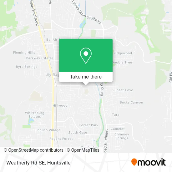 Mapa de Weatherly Rd SE
