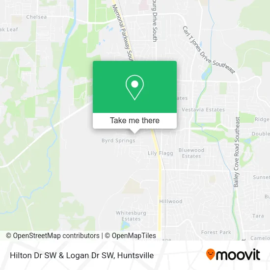 Hilton Dr SW & Logan Dr SW map