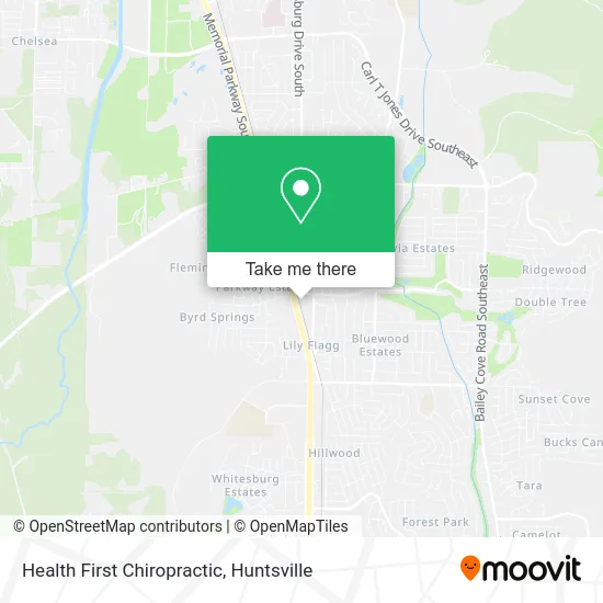 Health First Chiropractic map