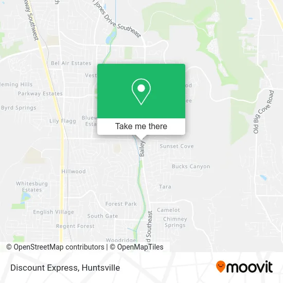 Discount Express map