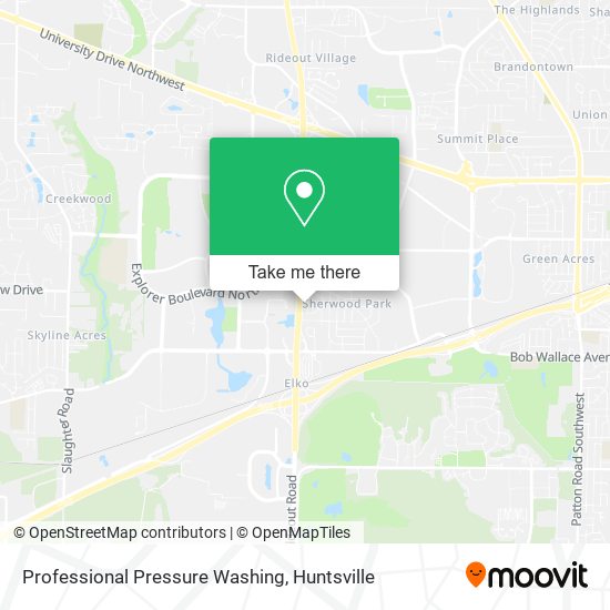 Professional Pressure Washing map