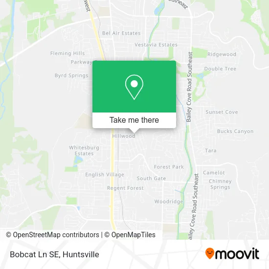 Bobcat Ln SE map