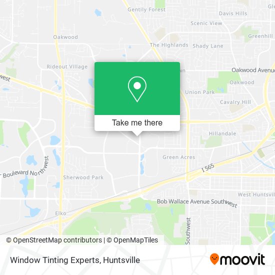 Window Tinting Experts map