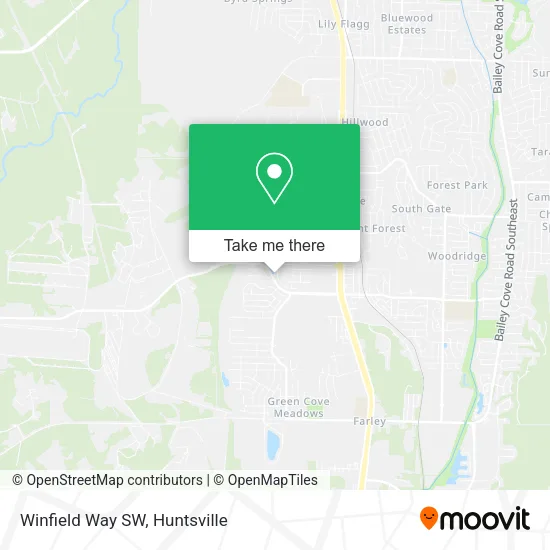 Winfield Way SW map