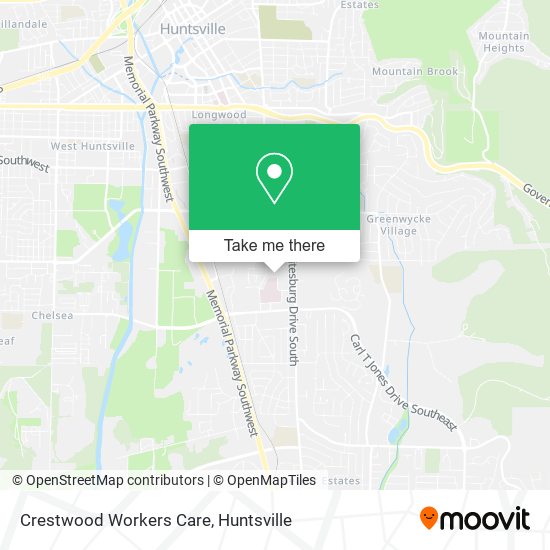 Crestwood Workers Care map