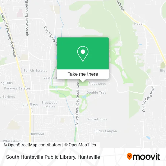 South Huntsville Public Library map