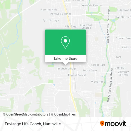 Envisage Life Coach map