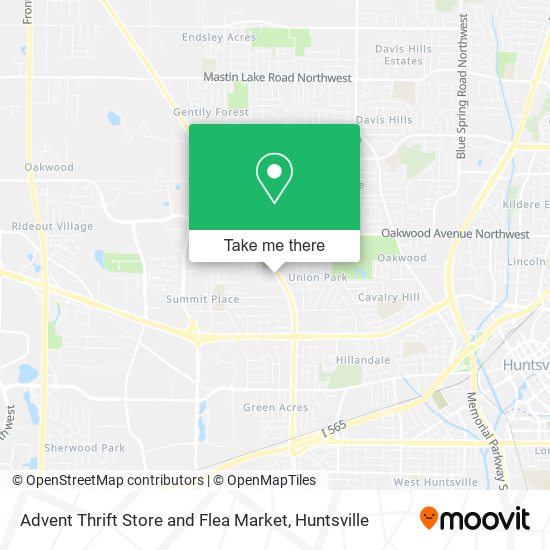 Mapa de Advent Thrift Store and Flea Market