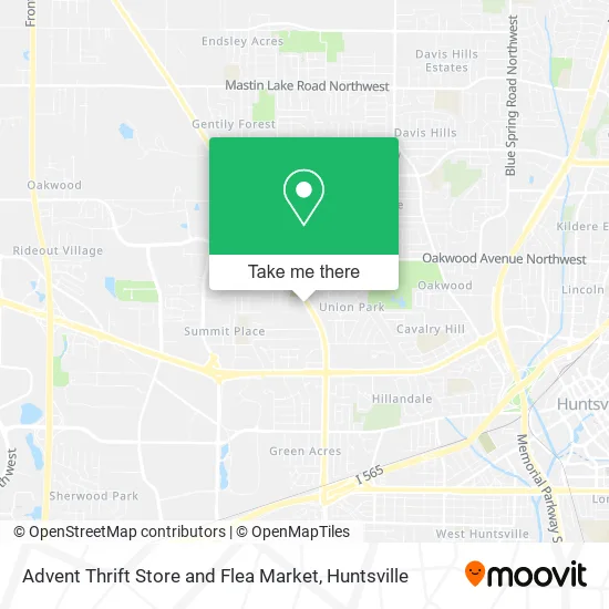 Advent Thrift Store and Flea Market map