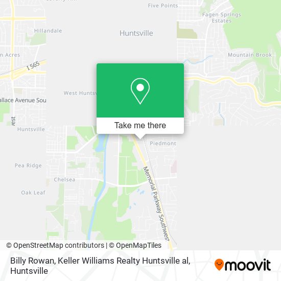 Billy Rowan, Keller Williams Realty Huntsville al map