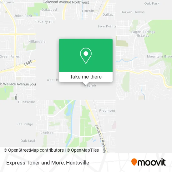 Express Toner and More map