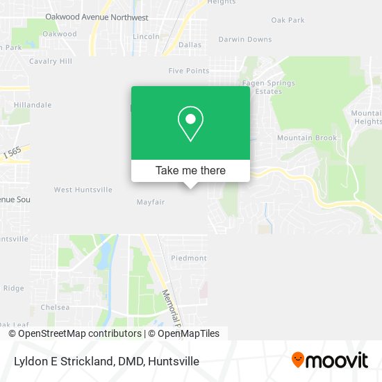Lyldon E Strickland, DMD map