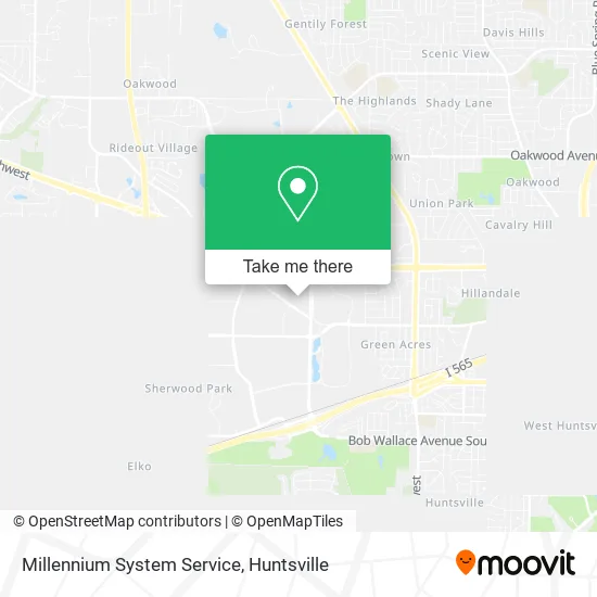 Millennium System Service map
