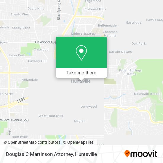 Douglas C Martinson Attorney map