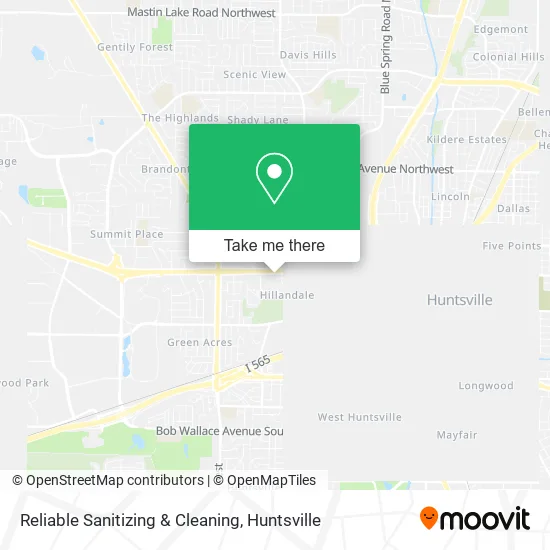 Reliable Sanitizing & Cleaning map