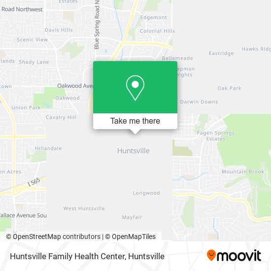 Huntsville Family Health Center map