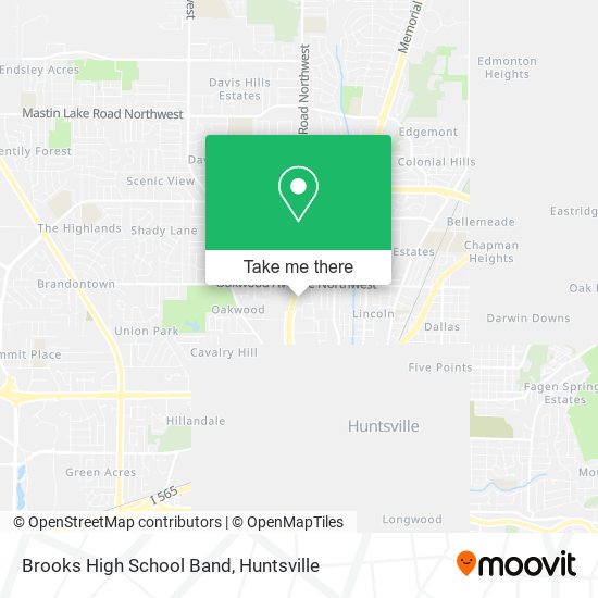 Brooks High School Band map