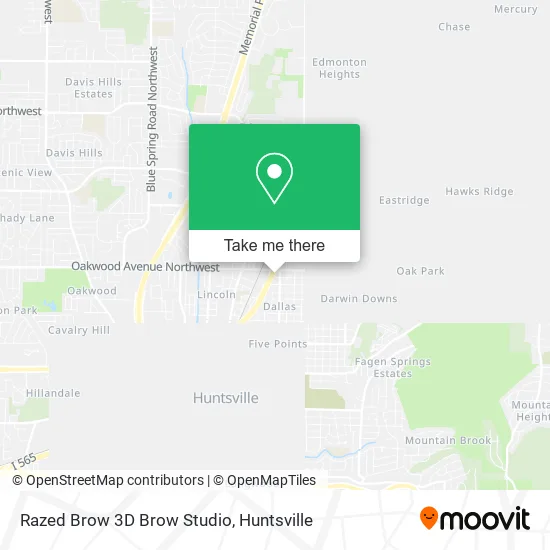 Razed Brow 3D Brow Studio map