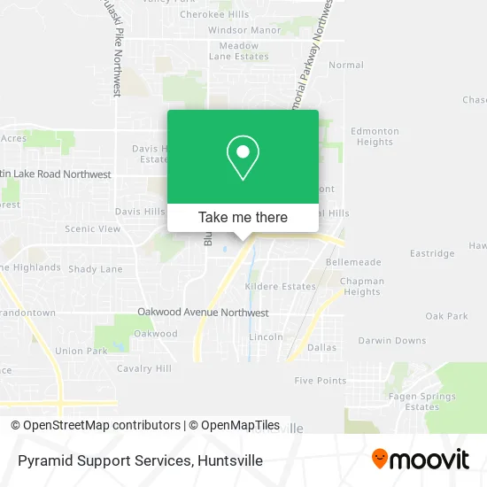 Pyramid Support Services map