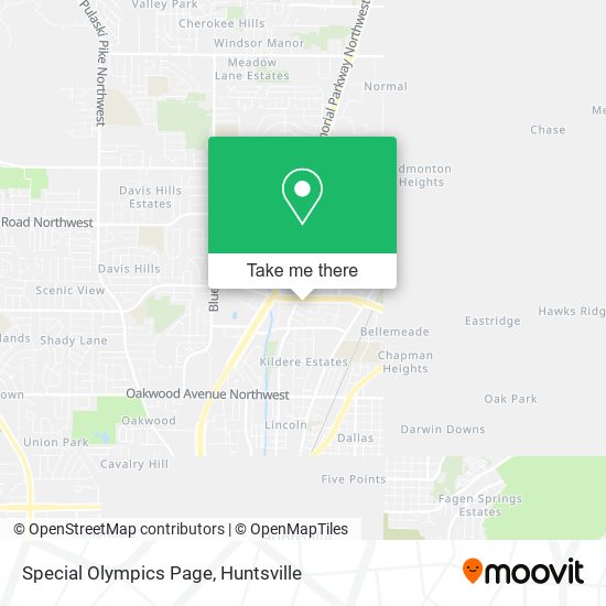 Mapa de Special Olympics Page