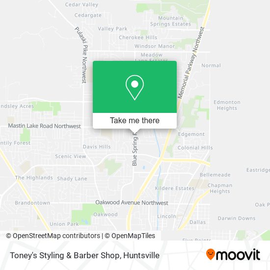 Toney's Styling & Barber Shop map