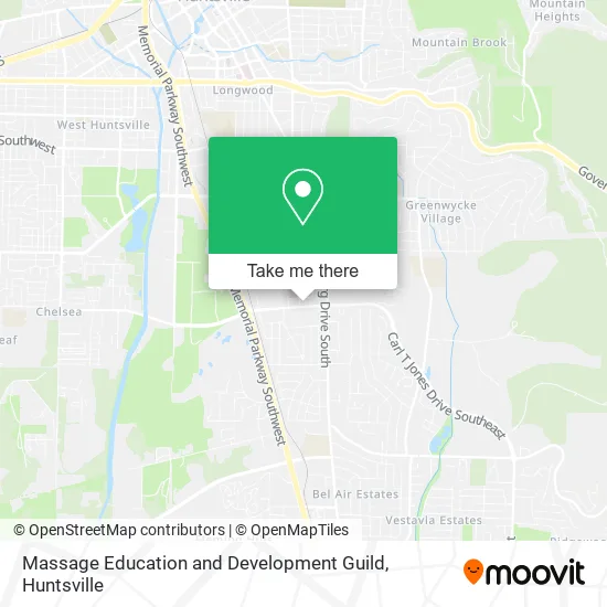 Massage Education and Development Guild map