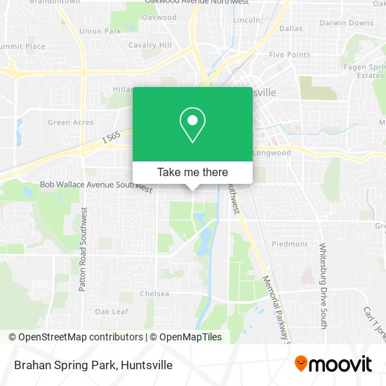 Mapa de Brahan Spring Park