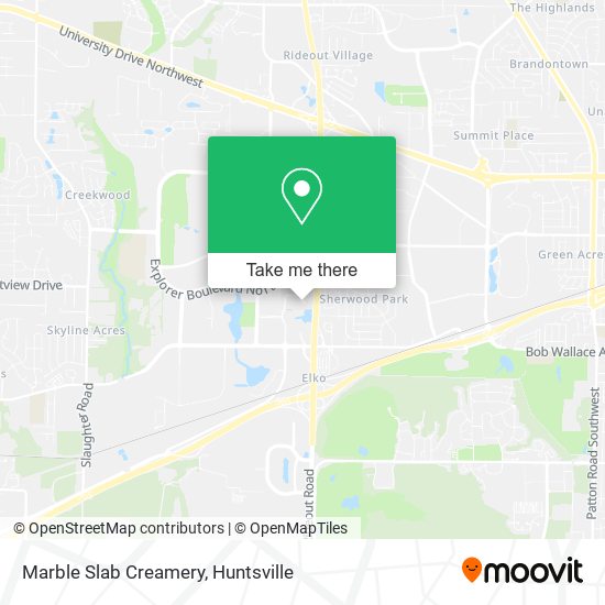 Mapa de Marble Slab Creamery