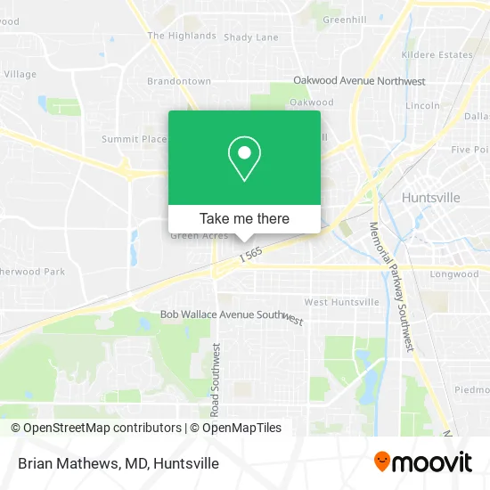 Brian Mathews, MD map