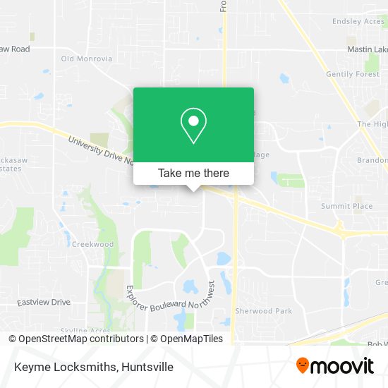 Keyme Locksmiths map