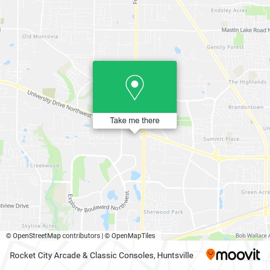 Rocket City Arcade & Classic Consoles map