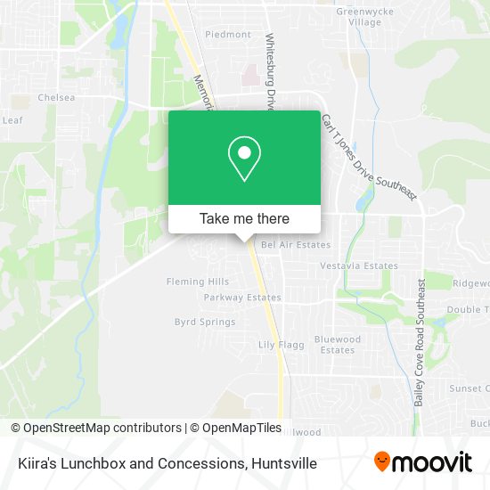 Mapa de Kiira's Lunchbox and Concessions