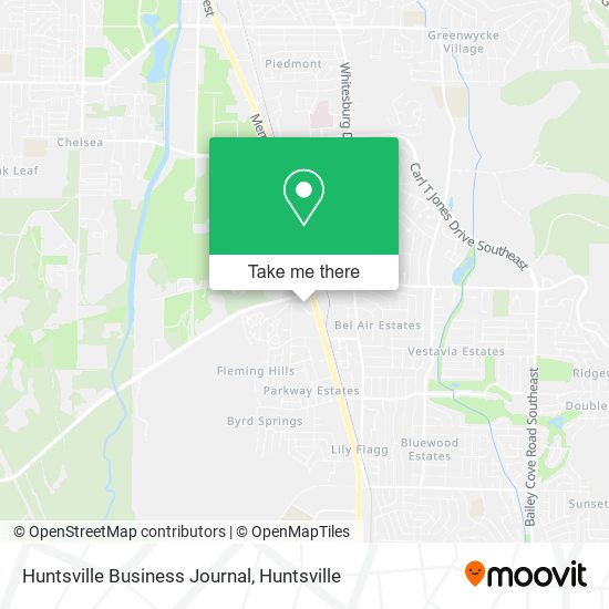 Huntsville Business Journal map