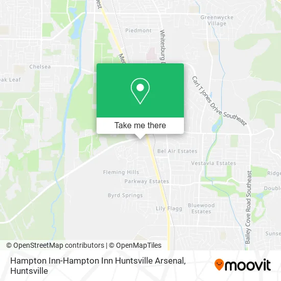 Hampton Inn-Hampton Inn Huntsville Arsenal map