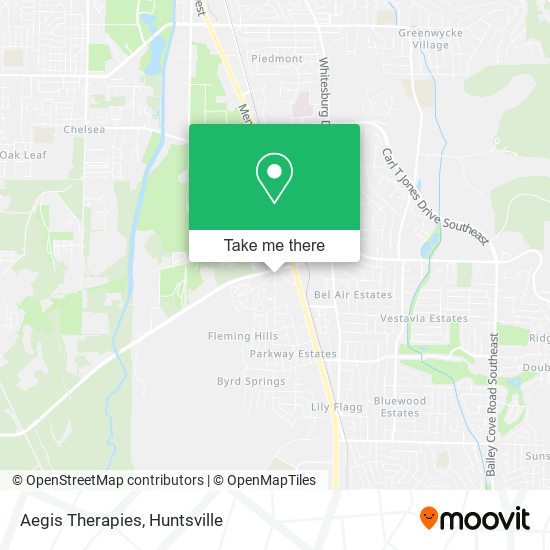 Mapa de Aegis Therapies