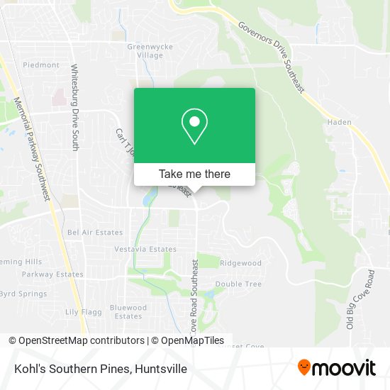 Kohl's Southern Pines map