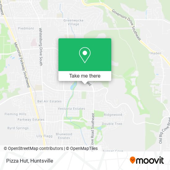 Mapa de Pizza Hut