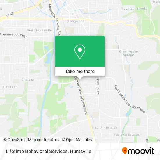 Lifetime Behavioral Services map