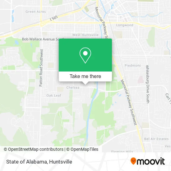 State of Alabama map