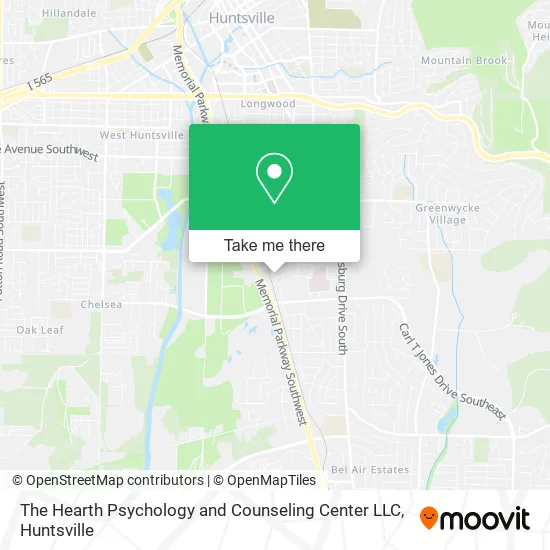 The Hearth Psychology and Counseling Center LLC map